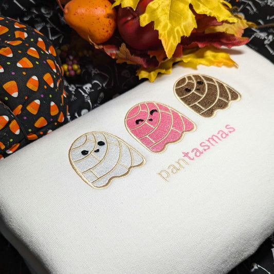 Embroidered Pantasmas Halloween Sweatshirt