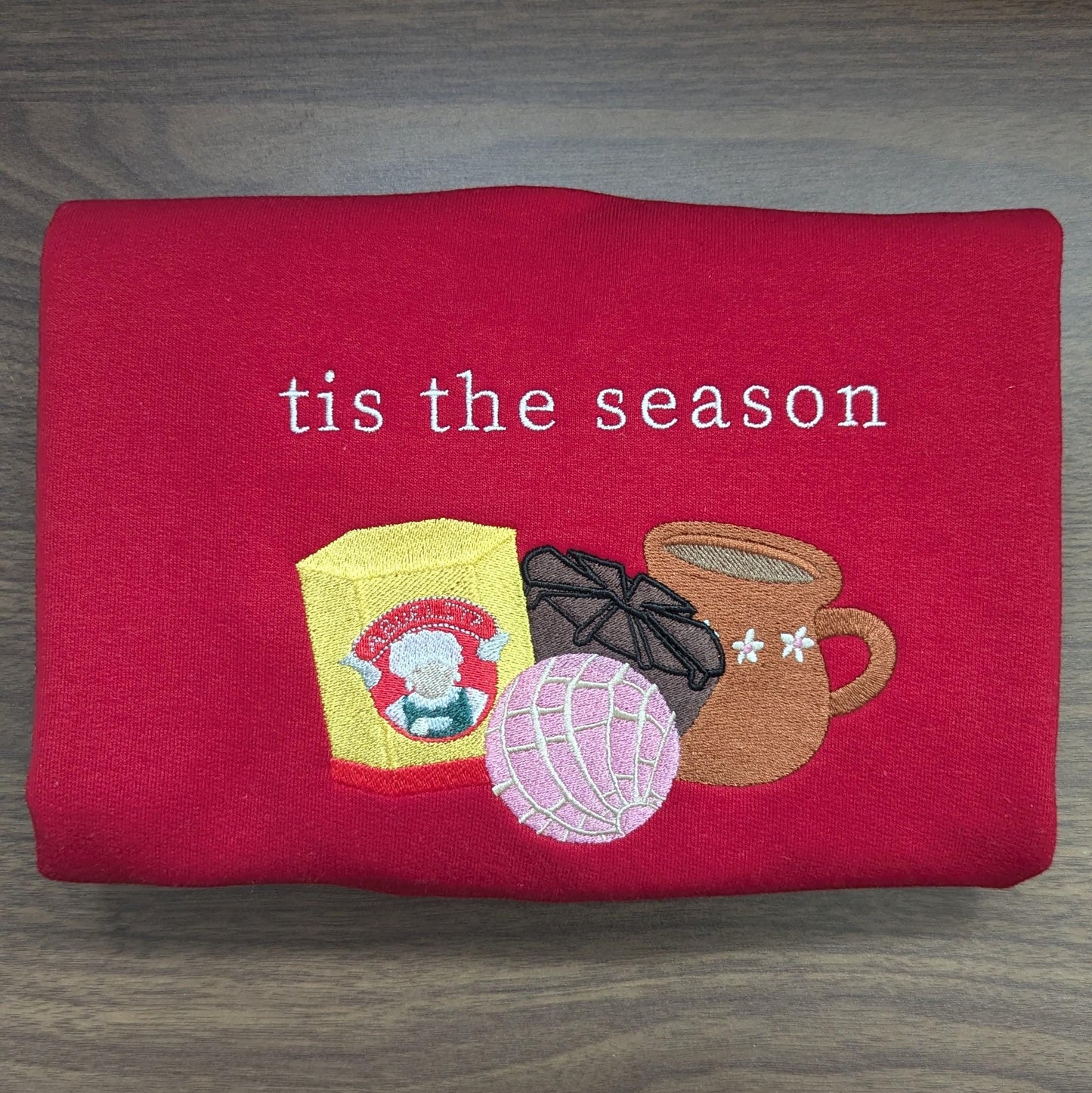 Embroidered Mexican Hot Chocolate Christmas Sweatshirt