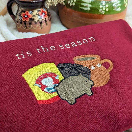 Embroidered Mexican Hot Chocolate Christmas Sweatshirt