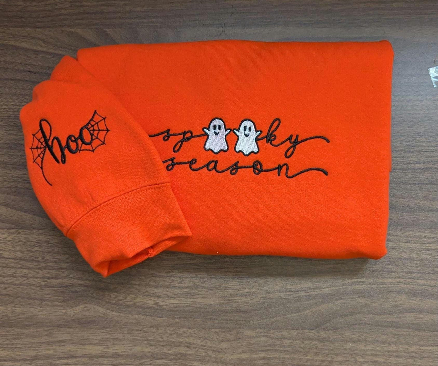 Embroidered Spooky Season Sweatshirt