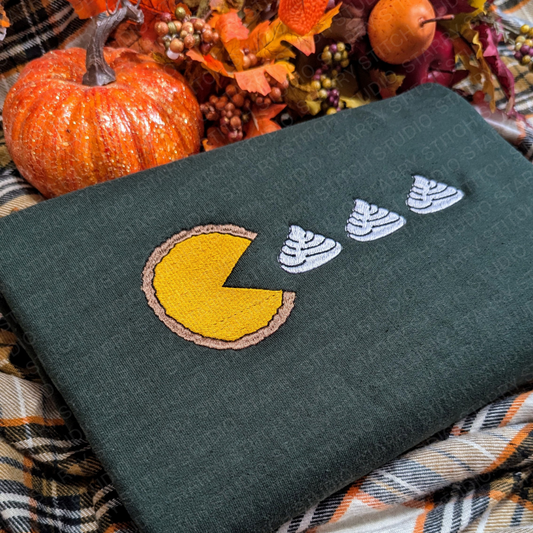 Embroidered Pumpkin Pie Sweatshirt