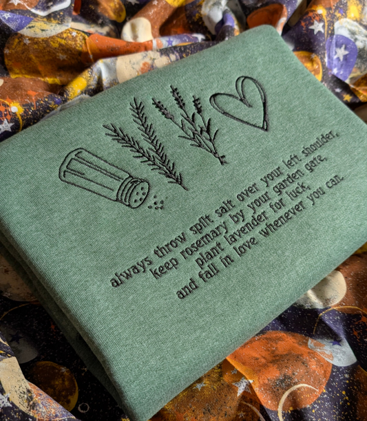 Embroidered Practical Magic Inspired Sweatshirt