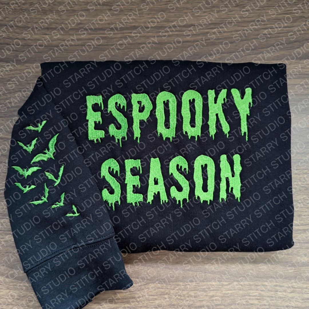 Embroidered Espooky Season Sweatshirt