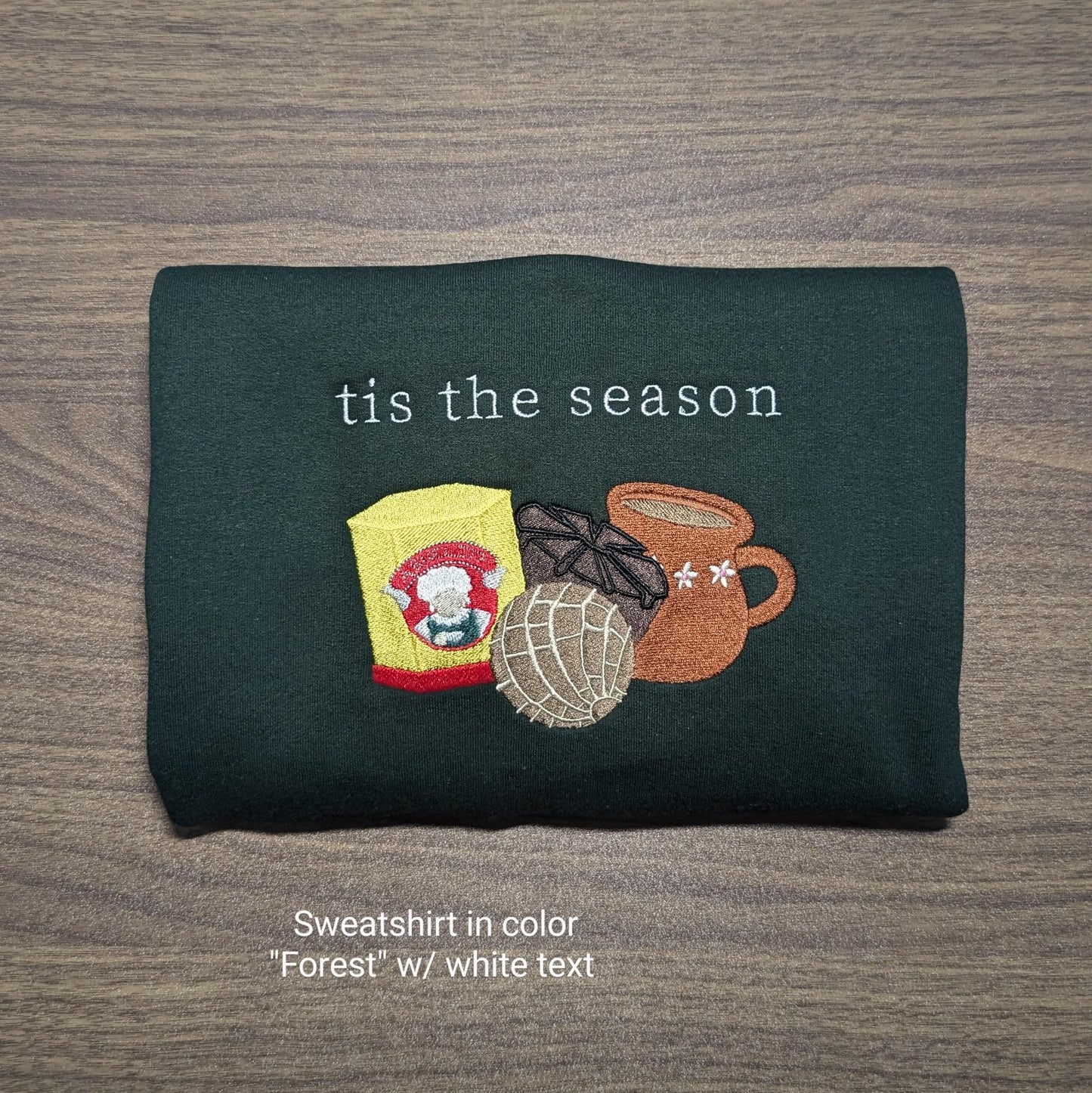 Embroidered Mexican Hot Chocolate Christmas Sweatshirt