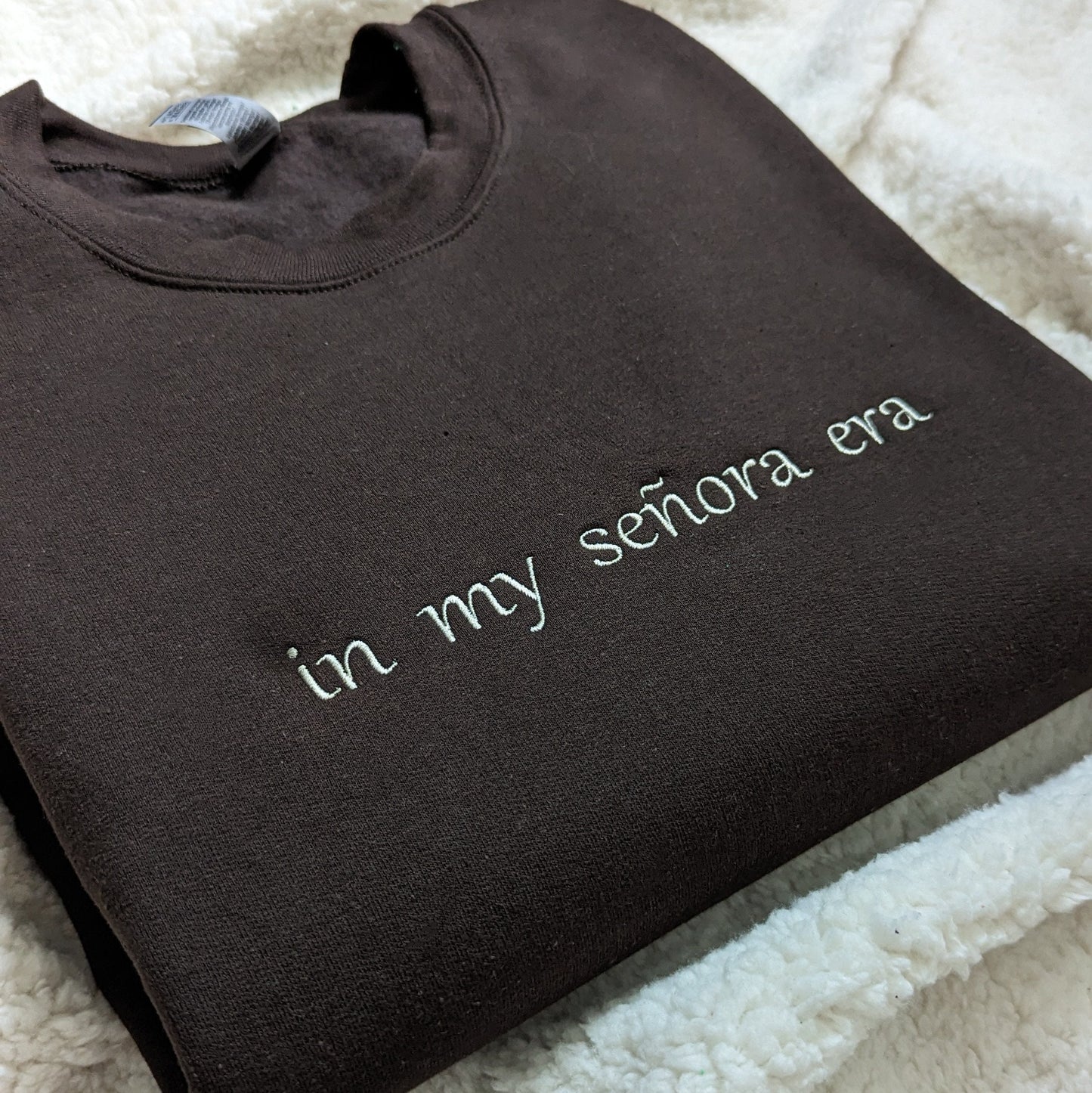 Embroidered In My Señora Era Embroidered Sweatshirt