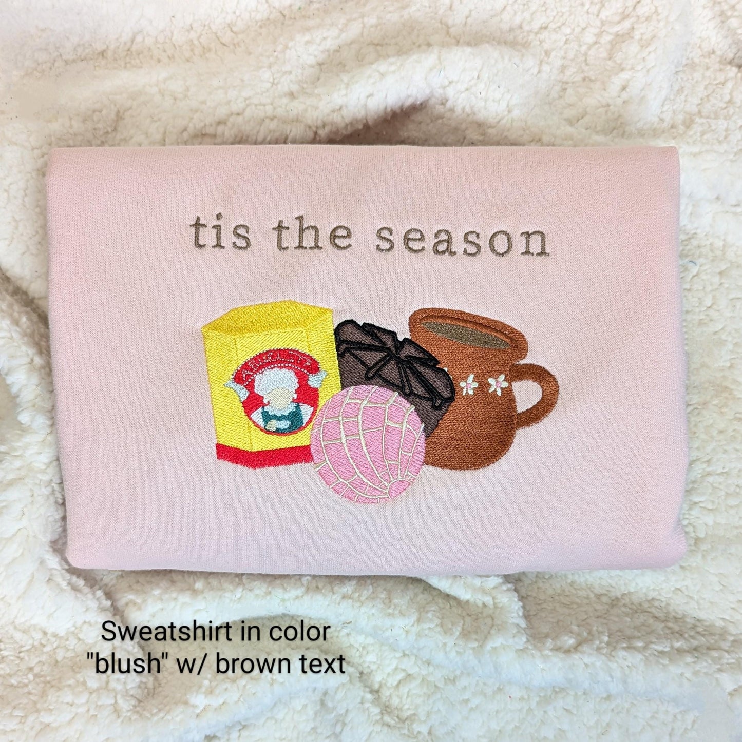 Embroidered Mexican Hot Chocolate Christmas Sweatshirt