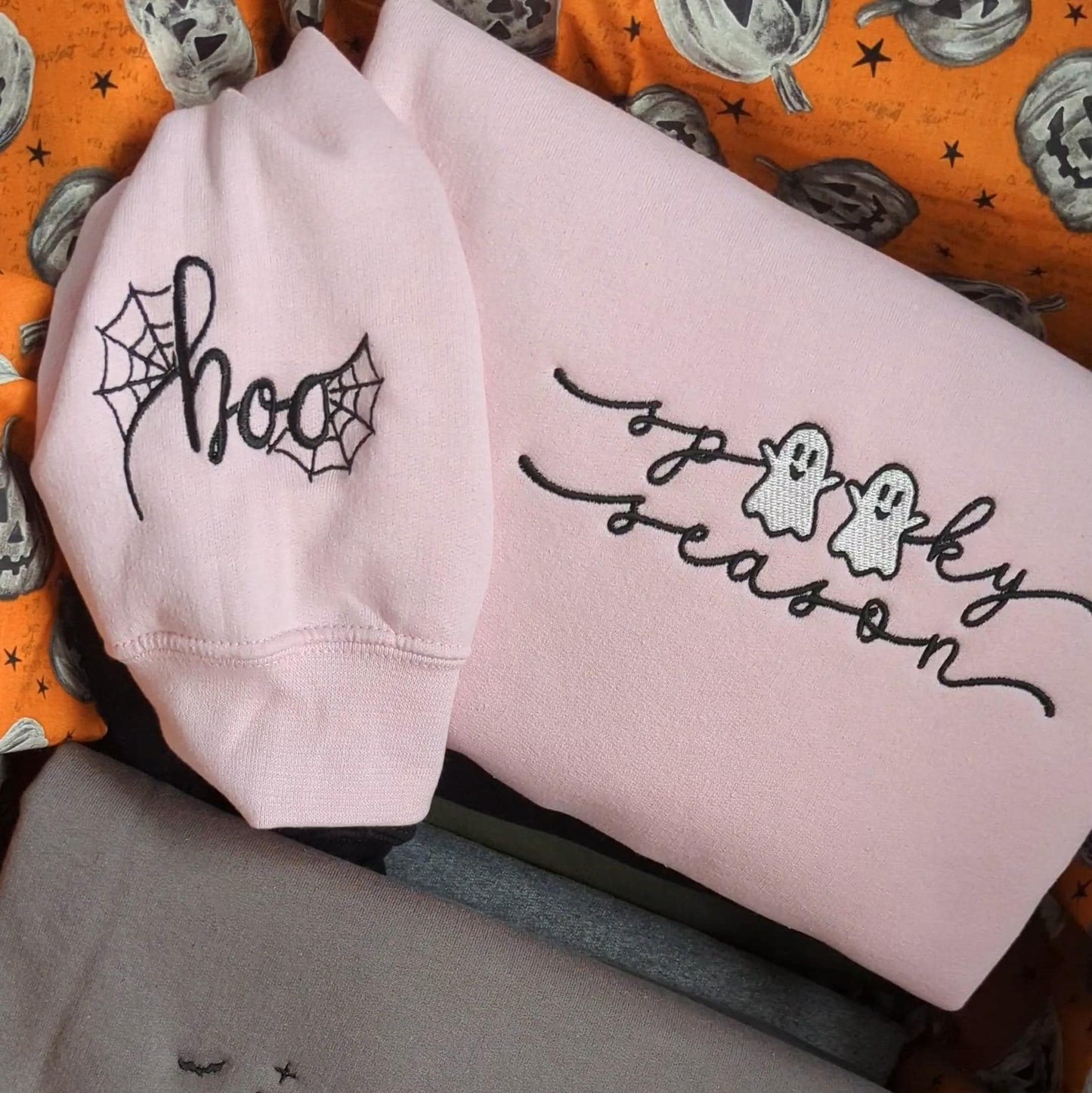 Embroidered Spooky Season Sweatshirt