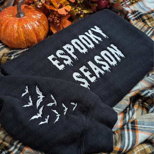 Embroidered Espooky Season Sweatshirt