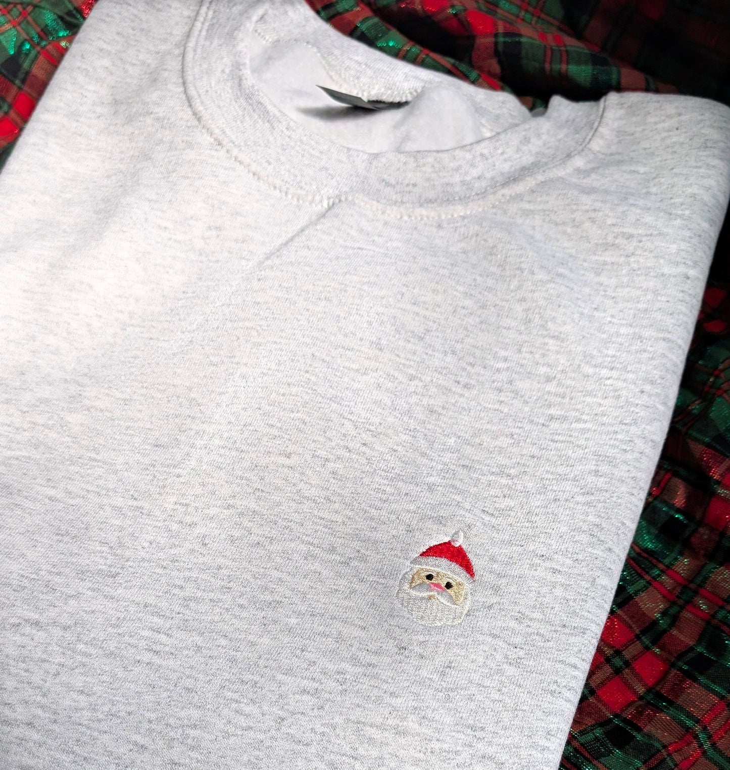 Embroidered Minimalistic Christmas Sweatshirt