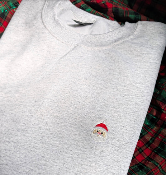 Embroidered Minimalistic Christmas Sweatshirt