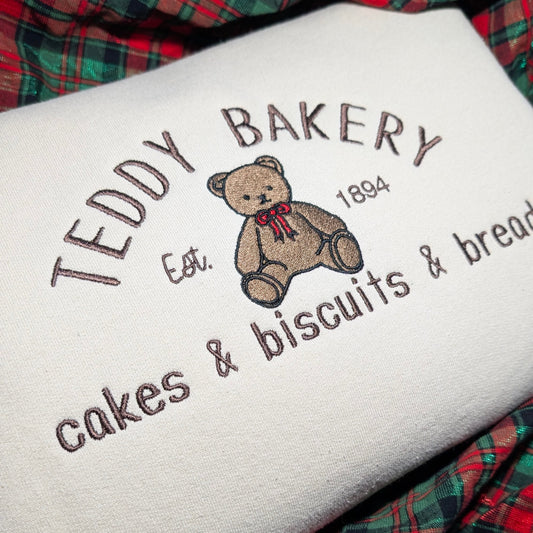 Embroidered Teddy Bakery Sweatshirt